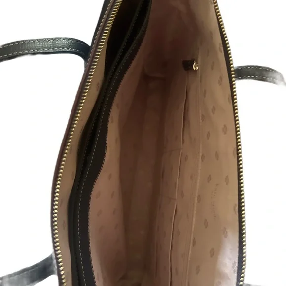 Kate Spade Navy Blue Leather Laptop Bag - Picture 9 of 14